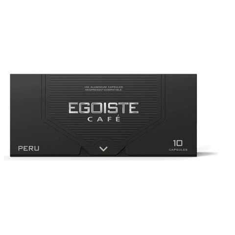 Кофе в капсулах EGOISTE "PERU" для кофемашин Nespresso, 10 порций, арабика 100%, ФРАНЦИЯ, EG05012002