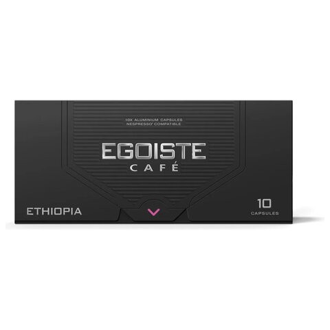 Кофе в капсулах EGOISTE "ETHIOPIA" для кофемашин Nespresso, 10 порций, арабика 100%, ФРАНЦИЯ, EG05012003
