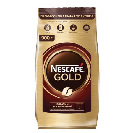 Кофе молотый в растворимом NESCAFE "Gold" 900 г, сублимированный, 12348493