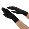 Перчатки нитриловые сверхпрочные с текстурой SFM MEGA TEX BLACK, Германия, 25 пар (50 шт.), размер S (малый)