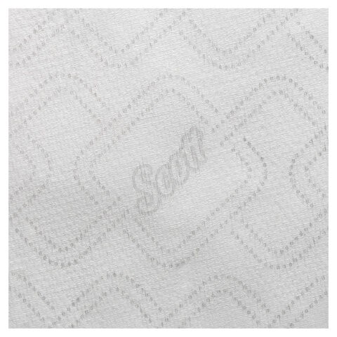 Полотенца бумажные рулонные KIMBERLY-CLARK Scott, КОМПЛЕКТ 6шт, 350м, белые, арт. 6691