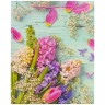 Пакет подарочный (1 штука) 26x13x32 см, ЗОЛОТАЯ СКАЗКА "Spring Flowers", глиттер, розовый, 608247