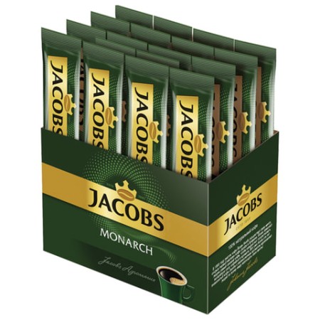 Кофе растворимый порционный JACOBS "Monarch", пакетик 1,8 г, сублимированный, 8050269