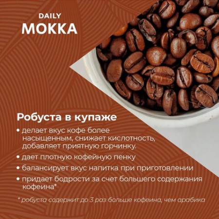 Кофе в зернах Poetti "Mokka" 1 кг, 18101