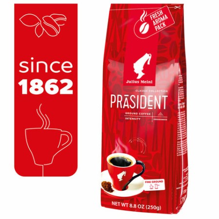 Кофе молотый JULIUS MEINL "Prasident Classic Collection" 250 г, ИТАЛИЯ, 75504