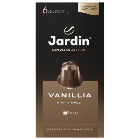 Кофе в капсулах JARDIN "Vanillia" для кофемашин Nespresso, 10 порций, 1355-10