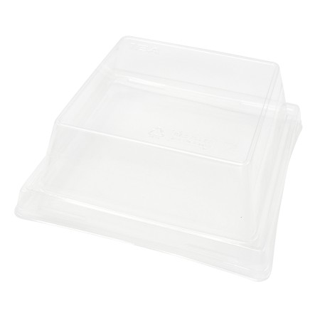 Крышка для бумажного контейнера 165х165х40мм OneClick Lid для 950, 1250 мл Высокая цвет прозр. (300 шт.)