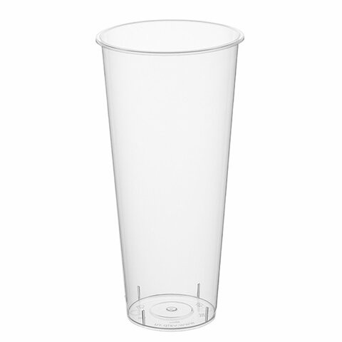 Стакан одноразовый пластиковый, прозрачный, сверхплотный, 650 мл, "Bubble Cup", ВЗЛП, 1022ГП