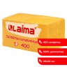 Салфетки бумажные 400 шт., 24х24 см, "Big Pack", жёлтые, 100% целлюлоза, LAIMA, 114726